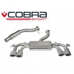 Cobra Sport Cat Back výfuk pro VW Golf (5G) R - Valved, s rezonátorem, koncovka TP80