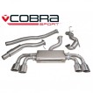 Cobra Sport Turbo Back výfuk VW Golf (5G) R - Non-Valved, se sportovním katalyzátorem, s rezonátorem, koncovka TP80
