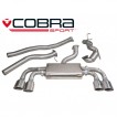 Cobra Sport Turbo Back exhaust VW Golf (5G) R - Non-Valved / sports cat / resonated / TP80 tips