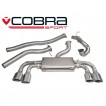 Cobra Sport Turbo Back výfuk VW Golf (5G) R - Non-Valved, bez sportovního katalyzátoru, bez rezonátoru, koncovka TP80