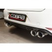 Cobra Sport Turbo Back exhaust VW Golf (5G) R - Valved / sports cat / resonated / TP89-BLK tips