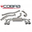 Cobra Sport Turbo Back výfuk VW Golf (5G) R - Valved, bez sportovního katalyzátoru, s rezonátorem, koncovka TP89