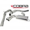 Cobra Sport Turbo Back výfuk SEAT Leon Cupra (1P) 2.0 FSI - se sportovním katalyzátorem, s rezonátorem, koncovka YTP19