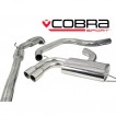 Cobra Sport Turbo Back výfuk SEAT Leon Cupra (1P) 2.0 FSI - se sportovním katalyzátorem, bez rezonátoru, koncovka TP27