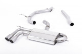 Catback Exhaust VW Golf 6 GTD 2,0 TDI Milltek Sport - non resonated / titanium tips