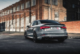 Klapkový Catback výfuk AUDI RS3 8V Sedan 2,5 TFSI Milltek Sport - s rezonátorem / černé koncovky