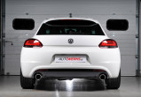Catback výfuk VW Scirocco GT 2.0 TSI Milltek Sport - s rezonátorem / leštěné kulaté koncovky R-style