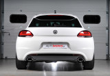 Catback výfuk VW Scirocco GT 2.0 TSI Milltek Sport - s rezonátorem / leštěné oválné koncovky R-style