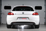 Catback výfuk VW Scirocco R 2.0 TFSI Milltek Sport - bez rezonátoru / leštěné oválné koncovky