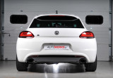 Catback výfuk VW Scirocco R 2.0 TFSI Milltek Sport - s rezonátory / černé oválné koncovky