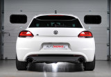 Catback výfuk VW Scirocco R 2.0 TFSI Milltek Sport - s rezonátory / černé kulaté koncovky