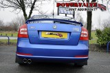 BCS Automotive Turbo Back výfuk Škoda Octavia II RS 2,0 TFSI & TSI - Prestige De-Cat