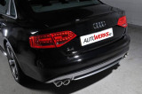 Catback výfuk AUDI A4 B8 S-line 2WD a quattro 2.0 TFSI (Tiptronic)  Milltek Sport - bez rezonátoru / leštěné koncovky Twin