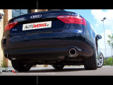 Catback výfuk AUDI A5 Coupé 2.0 TFSI (S-Tronic) Milltek Sport - s rezonátorem / černé koncovky Dual