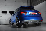 Klapkový catback výfuk AUDI S1 8X 2.0 TFSI quattro Milltek Sport - bez rezonátoru / leštěné kulaté koncovky