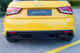 Maxton Design Prostřední nástavec zadního nárazníku Audi S1 8X - texturovaný plast