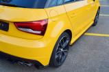 Maxton Design Prahové nástavce Audi S1 8X - černý lesklý lak