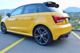 Maxton Design Prahové nástavce Audi S1 8X - černý lesklý lak