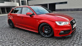 Maxton Design Prahové lišty Audi A3 S-Line/S3 8V Sportback - černý lesklý lak