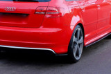 Maxton Design Boční lišty zadního nárazníku Audi RS3 8P - texturovaný plast