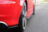 Maxton Design Boční lišty zadního nárazníku Audi RS3 8P - černý lesklý lak