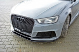 Maxton Design Spoiler předního nárazníku Audi RS3 8V Sportback V.2 - texturovaný plast