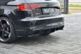 Maxton Design Boční lišty zadního nárazníku Audi RS3 8V Sportback Facelift- texturovaný plast