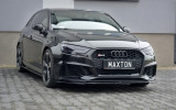 Maxton Design Spoiler předního nárazníku Audi RS3 8V Sportback Facelift V.2 - černý lesklý lak