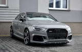 Maxton Design Spoiler předního nárazníku Audi RS3 8V Sedan Facelift V.1 - texturovaný plast
