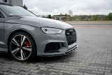 Maxton Design Spoiler předního nárazníku Audi RS3 8V Sedan Facelift V.1 - černý lesklý lak