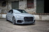 Maxton Design Spoiler předního nárazníku Audi RS3 8V Sedan Facelift V.2 - texturovaný plast