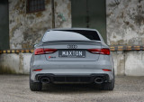 Maxton Design Boční lišty zadního nárazníku Audi RS3 8V Sedan Facelift- černý lesklý lak