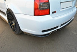 Maxton Design Spoiler zadního nárazníku s příčkami Audi RS4 B5 - černý lesklý lak