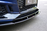 Maxton Design Spoiler předního nárazníku Audi RS4 B9 V.1 - černý lesklý lak