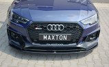 Maxton Design Spoiler předního nárazníku Audi RS4 B9 V.2 - černý lesklý lak