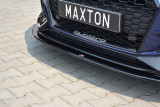 Maxton Design Spoiler předního nárazníku Audi RS4 B9 V.2 - černý lesklý lak
