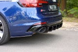Maxton Design Spoiler zadního nárazníku Audi RS4 B9 Avant - černý lesklý lak