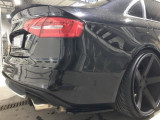 Maxton Design Boční lišty zadního nárazníku Audi S4 B8 Facelift - černý lesklý lak