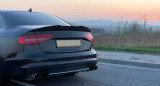 Maxton Design Spoiler víka kufru Audi S4 B8 Sedan Facelift - texturovaný plast