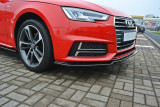 Maxton Design Spoiler předního nárazníku Audi S4/A4 S-Line B9 V.1 - texturovaný plast