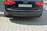 Maxton Design Boční lišty zadního nárazníku Audi A4 B8 - černý lesklý lak