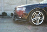 Maxton Design Spoiler předního nárazníku Audi A4 B8 Facelift V.1 - černý lesklý lak