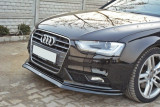 Maxton Design Spoiler předního nárazníku Audi A4 B8 Facelift V.2 - texturovaný plast
