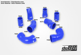Do88 set tlakových silikonových hadic AUDI RS6 C5 4,2T - Modré