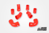Do88 set tlakových silikonových hadic AUDI RS6 C5 4,2T - Červené