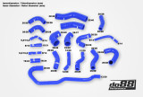 Do88 set silikonových hadic vedení chladící kapaliny AUDI RS6 C5 4,2T - Modré