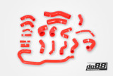 Do88 set silikonových hadic vedení chladící kapaliny AUDI RS6 C5 4,2T - Červené