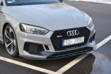 Maxton Design Spoiler předního nárazníku Audi RS5 B9 Coupe/Sportback V.1 - texturovaný plast