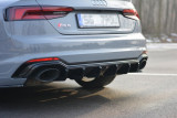 Maxton Design Spoiler zadního nárazníku Audi RS5 B9 Coupe/Sportback - černý lesklý lak