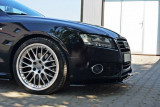 Maxton Design Spoiler předního nárazníku Audi S5/A5 S-Line B8 Coupe/Sportback - černý lesklý lak